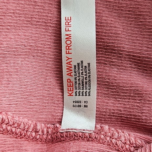 Free People U Neck Tank Pale Pink Size L - Picture 5 of 8